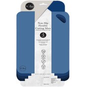 Wholesale - 4pk 11"x7" ASST BLUE NON-SLIP FLEX CUTTING MATS C/P 24, UPC: 789554865890